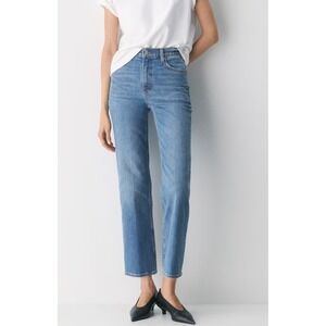 Aritzia Denim Forum The Arlo Hi-Rise Straight Jean Blue Denim Size 29‎